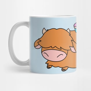 Cupcake Highland Cow Mug